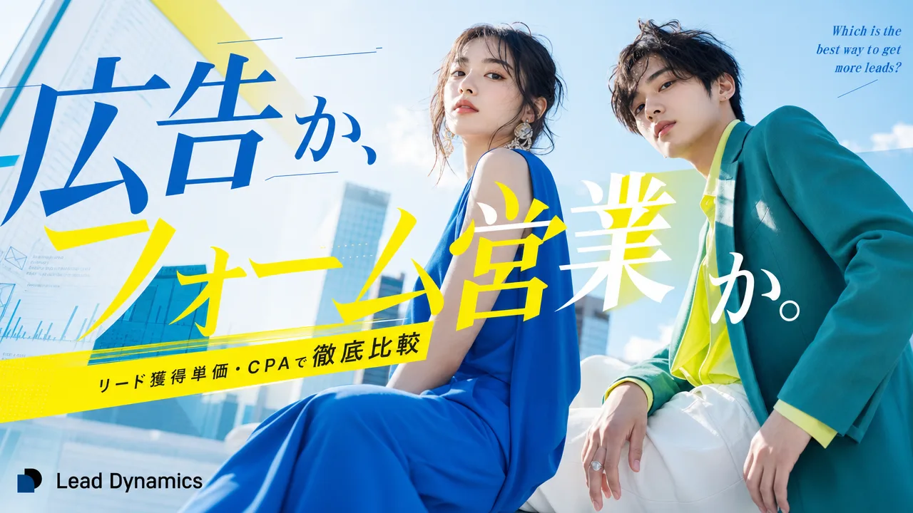 BtoB広告とフォーム営業の比較 キービジュアル